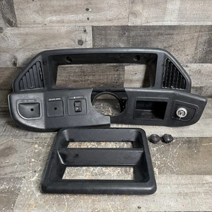 1987-1991 Ford F150 F250 XLT Lariat  Dash Trim Bezels Black w/ Key - Picture 1 of 14