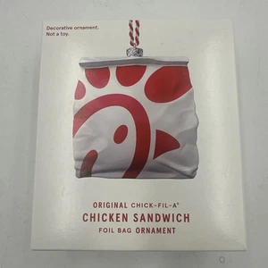 Chick-fil-A Original Chicken Sandwich Bag Holiday Ornament 2024 LIMITED EDITION - Picture 1 of 7