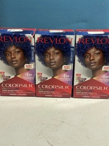 Revlon Permanent Color Colorsilk Digitones w/Keratin 79D Electric Blue Lot of 3! - Picture 1 of 4