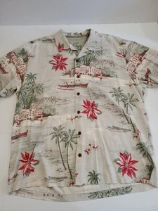 Tommy Bahama Gr. XL Season's Greetings Christmas 100% Seide Hawaiihemd - Bild 1 von 9