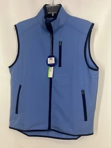 Tailorbyrd Performance Lightweight Full Zip Golf Vest Mens SMALL Peri Blue NWT - Picture 1 of 7
