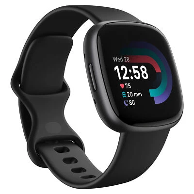 Fitbit Versa 4 Black/Graphite FB523BKBK - image 1 of 4