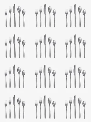 剑桥不锈钢餐具 - AVERIE SATIN Service 适用于 Twelve - 60 件套 N/O — 第 1/2 张图片