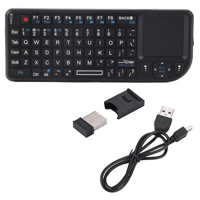 2.4GHz Wireless Touchpad/Wiederaufladbare Ultra Mini Thin USB Hintergrundbel TOS - Bild 1 von 4