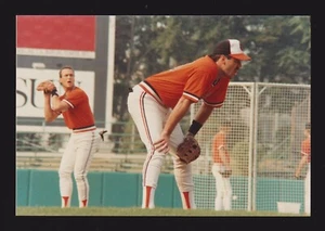 1988 Cal Ripken Jr & Jim Traber ORIOLES 5-7/8 x 4 ORIGINAL SNAPSHOT PHOTO #2 - Picture 1 of 1