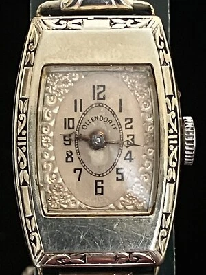ANTIQUE LADIES OLLENDORFF 15 J, 14 KT GF, ART DECO WRISTWATCH, WORKING- LOVELY - Image 1 of 4