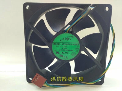 Adda AD0912UX-A7BGL DC12V 0.50A 9025 4-pin PWM cooling fan - Image 1 of 3