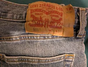 Levi's 501 Button Fly Jeans for Men, 35-34 Light Blue. - Picture 1 of 5