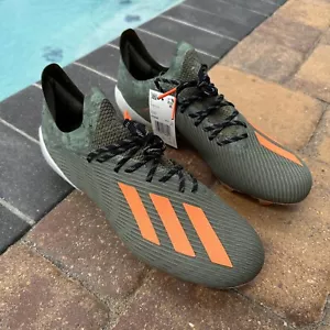 Adidas X 19.1 FG Legacy Green Orange Men's Soccer Cleats Shoes EF8296 - Picture 1 of 9