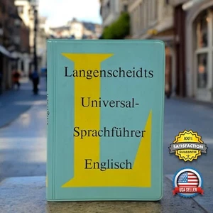 Vintage '78 Langenscheidts GERMAN TO ENGLISH Universal Phrasebook 4" Pocket Size - Picture 1 of 15