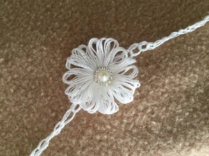NUEVO Diadema con flores de algodón de cachemir para bebé niño niña recién nacido foto utilería - Imagen 1 de 10