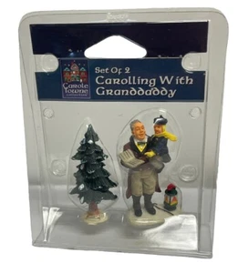 Vintage Lemax Carole Towne Collezione "CAROLLING WITH NONNDADDY" NUOVO - Foto 1 di 3