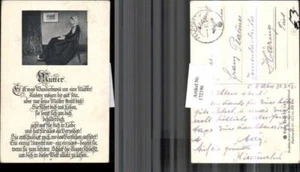 172196,Mutter Frau m. Kleid a. Stuhl v. Bild  - Picture 1 of 1