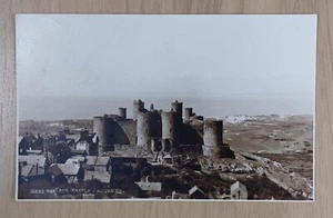 Real Photo Wales Postcard: Harlech Castle, Gwynedd. Judges Ltd, Posted 1938 - Picture 1 of 2
