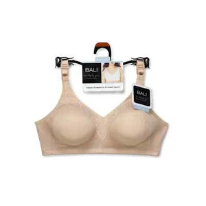 Bali Damen Beautifully You 2-lagiger Stütz-BH ohne Bügel volle Abdeckung taupe NEU - Bild 1 von 5