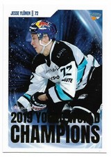 2019-20 Finnish League Cardset Young World Champions /999 Jesse Ylonen Canadiens
