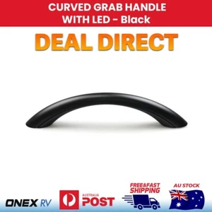 Caravan RV Grab Handle EXTERNAL MATT BLACK WITH LED - Picture 1 of 6