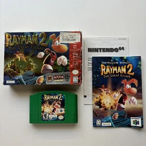 Rayman 2 The Great Escape Nintendo 64 N64 Auténtico Completo En Caja Lámina CIB - Imagen 1 de 24