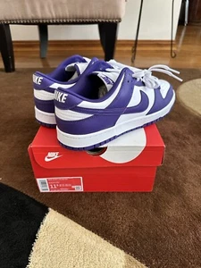 Size 11.5 - Nike Dunk Low Retro Court Purple - Picture 1 of 3