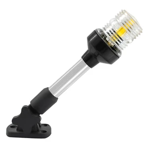 ISURE Boat Black Nylon 12V LED 9" Fold Down Navigation Light Accessories 1pc - Picture 1 of 5