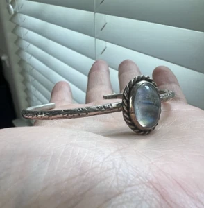 Labradorite Sterling Silver Cuff Bracelet Artisan Handmade Studio Jewelry Art925 - Picture 1 of 13