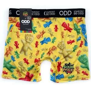 Odd Sox Sour Patch Kids Boxer Briefs Mens Large Underwear Yellow Colorful Gift - Picture 1 of 6