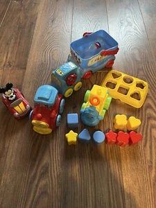 Disney Baby Activity Train And Mickey Mouse Clubhouse Push and Go Racer - Picture 1 of 11