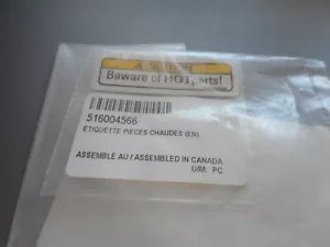 NUEVO DE LOTE ANTIGUO SKI-DOO MX Z TNT 800R OEM CALCOMANÍA DE ADVERTENCIA DE FÁBRICA 516004566 - Imagen 1 de 1