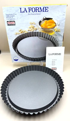 KAISER LA FORME Torten Tarte QUICHEPFANNE Rund Flan Torte Germany Antihaft 12" - Bild 1 von 4