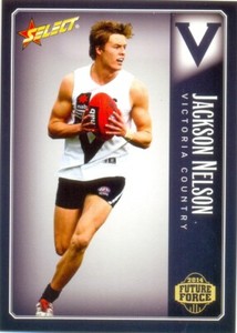 2014 Select AFL Future Force series card - 65 Jackson Nelson - Victoria Country