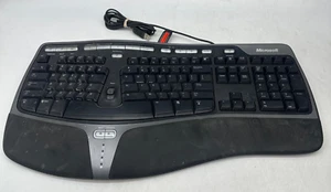 Microsoft Natural Ergonomic Keyboard 4000 v1.0 KU-0462 Model 1048 USB Wired - Picture 1 of 6