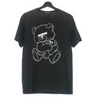 Undercover Bear Print T-Shirt Cut And Sewn Short Sleeve M Black Men'S