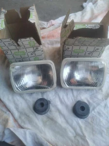 CIBIE Square H4 Headlight Hilux Truck Deli etc Rare Item Antique retro lamp NOS - Picture 1 of 2