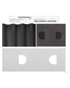 Arricciatenda Nastro Riloga Bastone Effetto Onda Bianco Alto 9 Cm N101ST90TU100 - Imagen 1 de 4