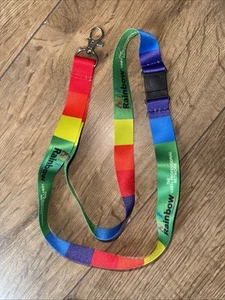 Premium Quality Rainbow Striped | LGBT | Pride | Gay | Lanyard Metal Clip - Picture 1 of 4
