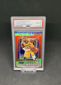 2021 DONRUSS OPTIC LeBRON JAMES ELITE DOMINATORS-RED PSA 10, /99 - Bild 1 von 1