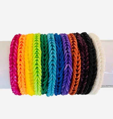 (4件装)手链彩虹织布颜色*定制*全新 — 第 1/2 张图片