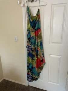 T-Bags Floral Draped Knit Dress - Size Xs Floral Neiman Marcus Tag New Nwt - Picture 1 of 11