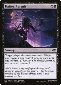 MTG Magic NEO Kamigawa Neon Dynasty - 1x EN NM 103 C Kaito's Pursuit - Picture 1 of 1