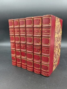 Curiosities of Literature 6 Volumes I D'Israeli 9th Edition 1834 Beautiful Cond - Picture 1 of 18