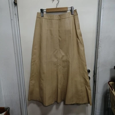 Кожаная длинная юбка COMME DES GARCONS кремовая/M - Изображение 1 из 4