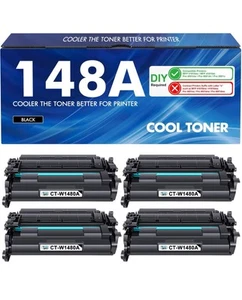 148A Toner Cartridge replacement for HP W1480A LaserJet MFP 4 Pack - Picture 1 of 6