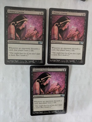 3 Liliana's Caress M11 MTG NM Free shipping with tracking - Image 1 of 2