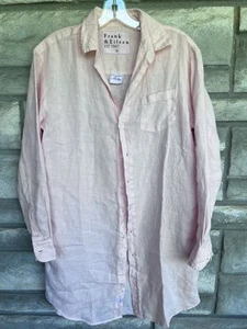 Frank & Eileen Mary Hemdblusenkleid Damen XS Langarm Button Down 100% Leinen 320 - Bild 1 von 6