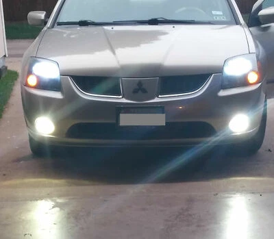 Kit de lâmpadas de neblina LED halo olho de anjo luz de direção para 2004-2009 Mitsubishi Galant  - Imagem 1 de 4