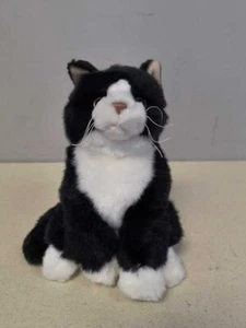 Ganz Signature Tuxedo Cat Webkinz No Code Realistic Stuffed Animal Plush Toy 8" - Picture 1 of 3