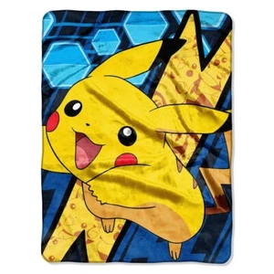 Pokémon, "Glitch Pikachu" Micro Raschel Throw Blanket, 46" x 60", Multi Color - Picture 1 of 1