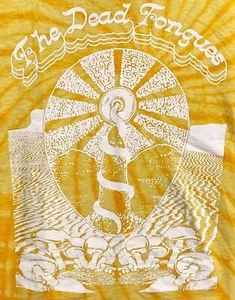 T-Shirt SM Tie Dyed "The Dead Tongues" Folk Rock Band T-Shirt - Picture 1 of 3