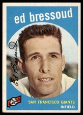 1959 Topps Eddie Bressoud San Francisco Giants #19