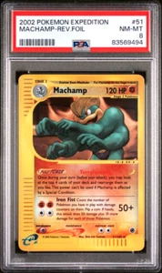 Pokemon TCG Expedition 2002 machamp reverse foil	#16	PSA 8 - Picture 1 of 4